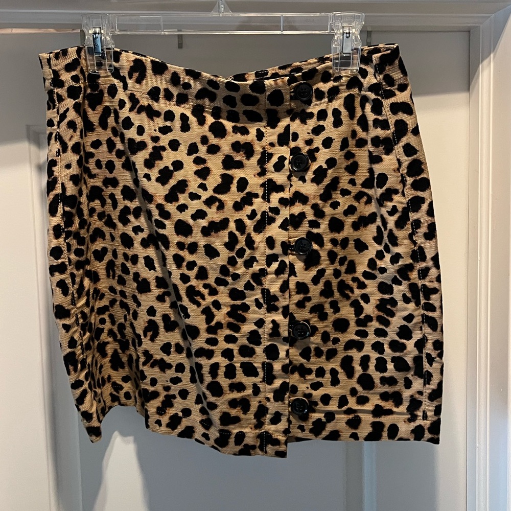 Express Leopard print skirt